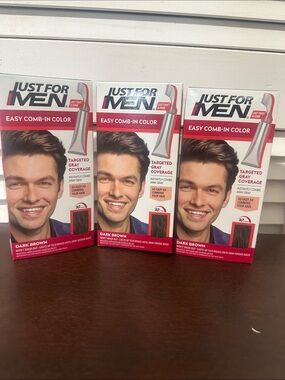 Set Easy Comb-In Color for Men - Dark Brown